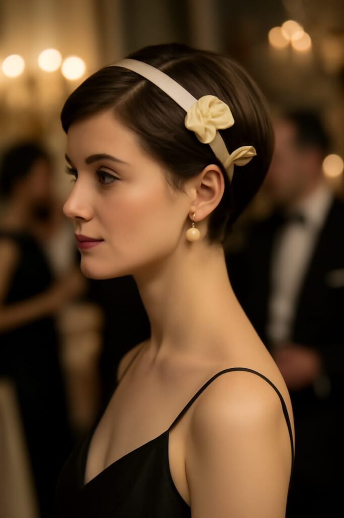 accessorized style add headband, clip or flower to stand out your hairstyle.