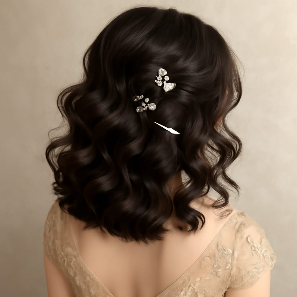 hair style girl for party wedding