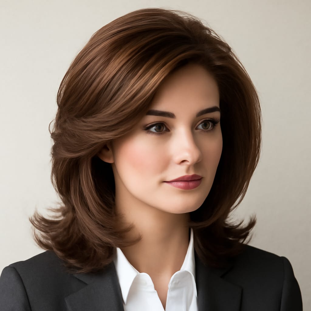 Party hairstyle for medium length hair