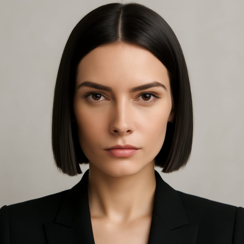Professional hairstyle for medium length