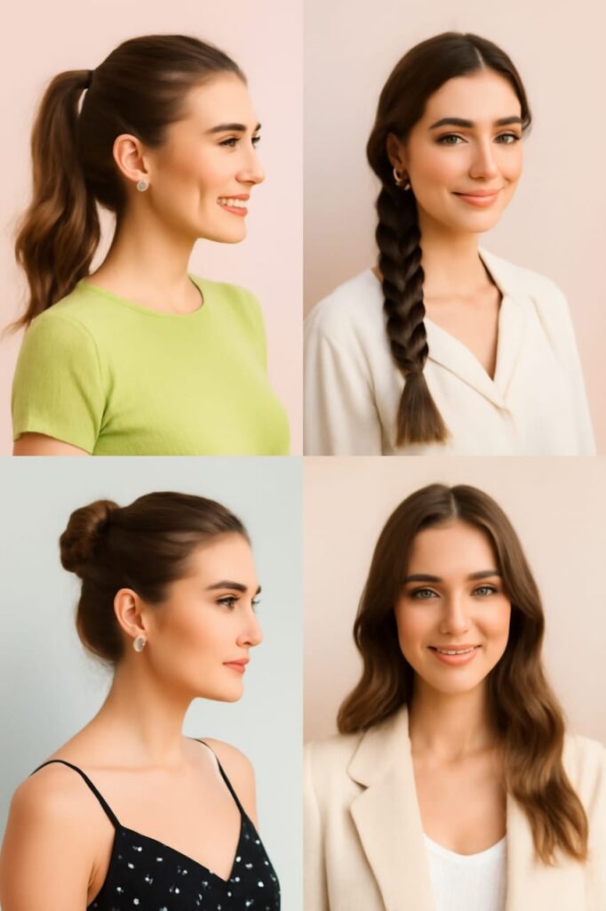 simple hair style for girls