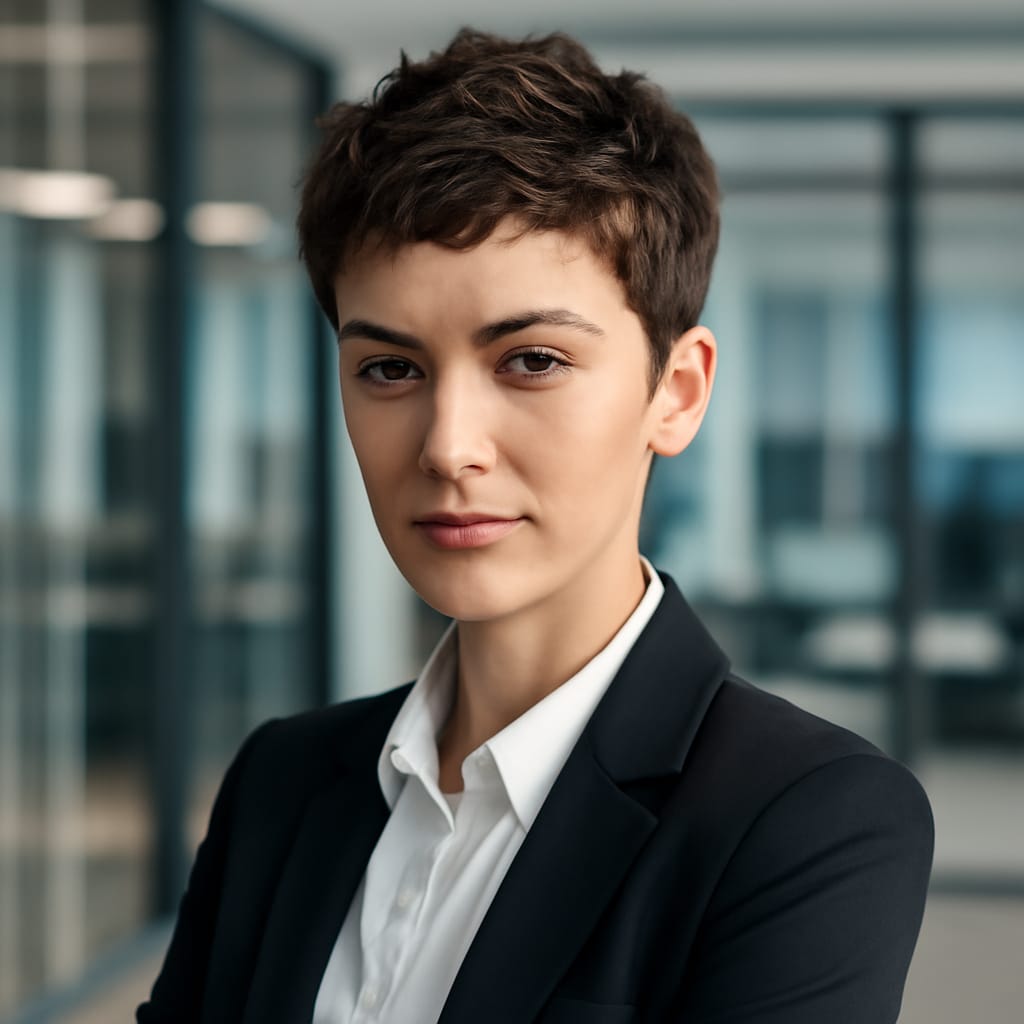 Sleek bun for professional look
