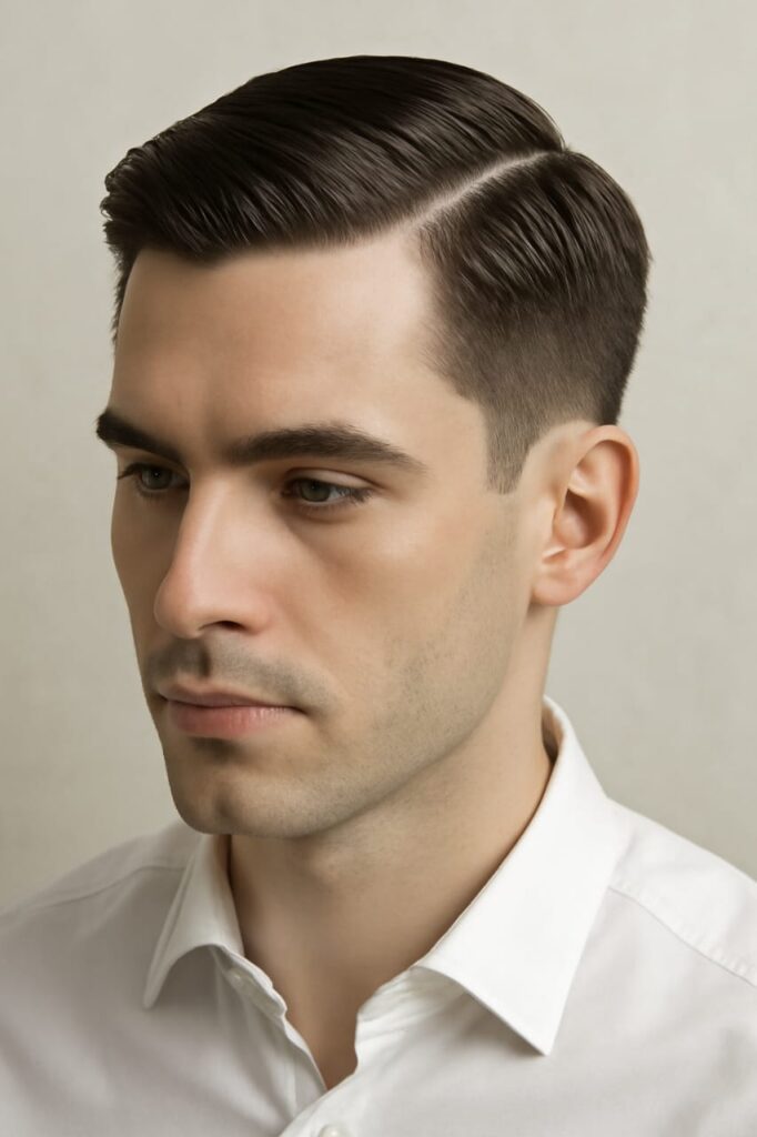 best haircut for oblong face male