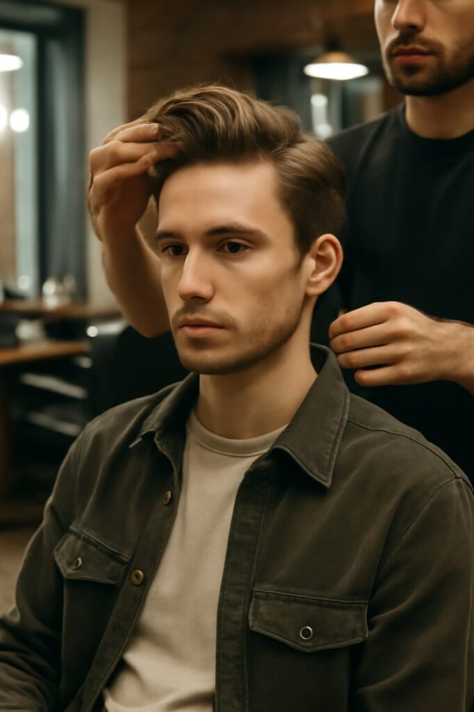 hair style for oblong face male