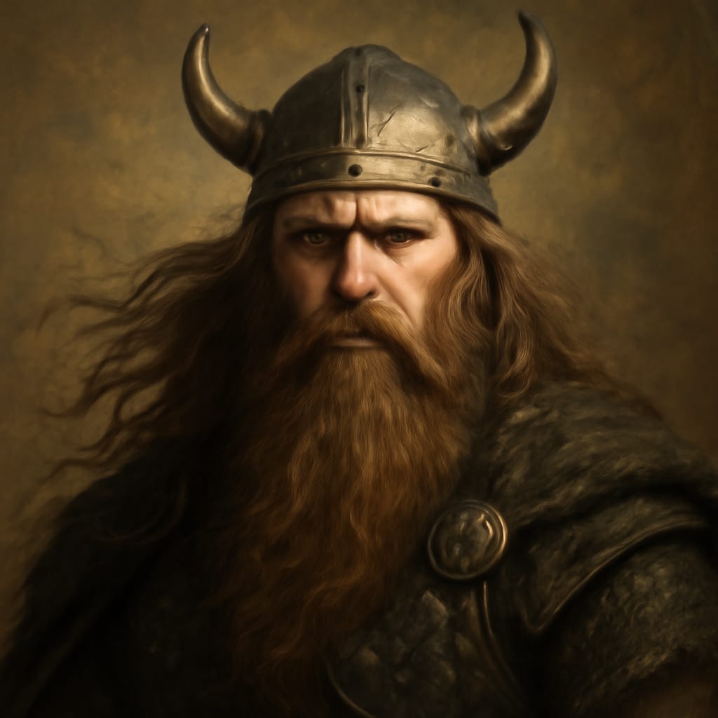 long hair full beard look