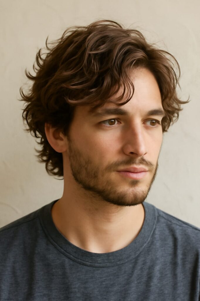 short hairstyles for oblong face men