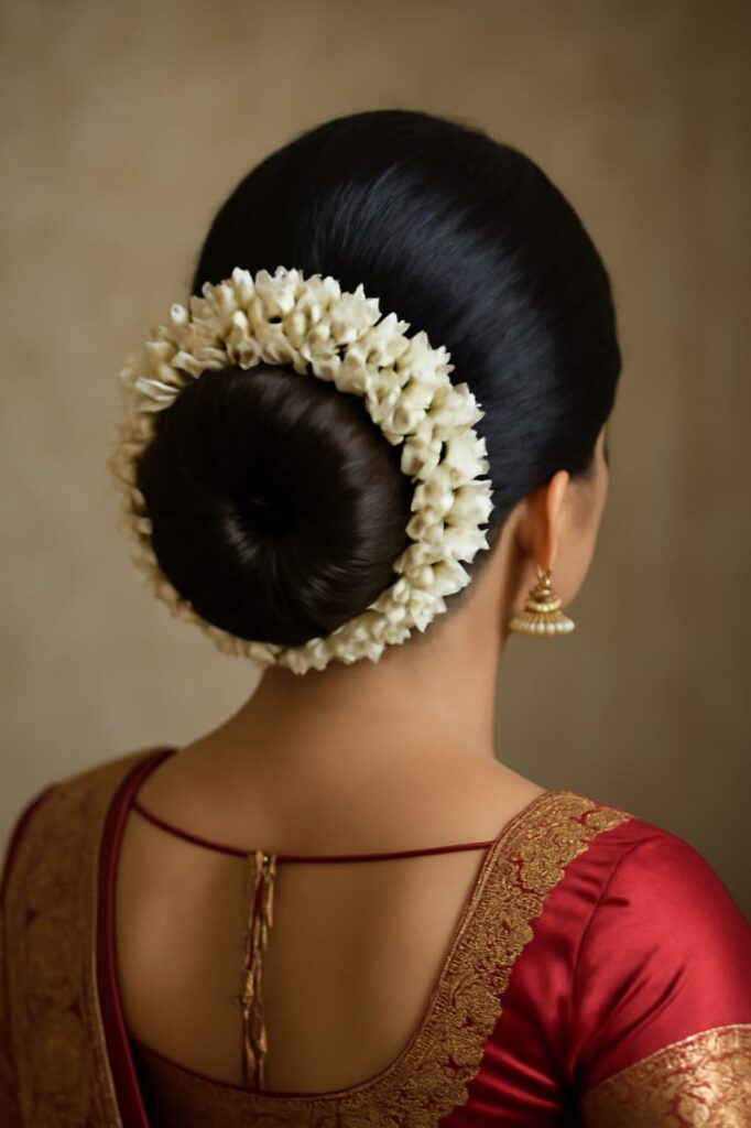 traditional hair style girl for wedding