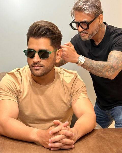 Dhoni short haircut