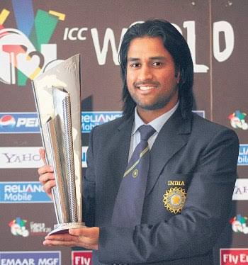 MS Dhoni haircut