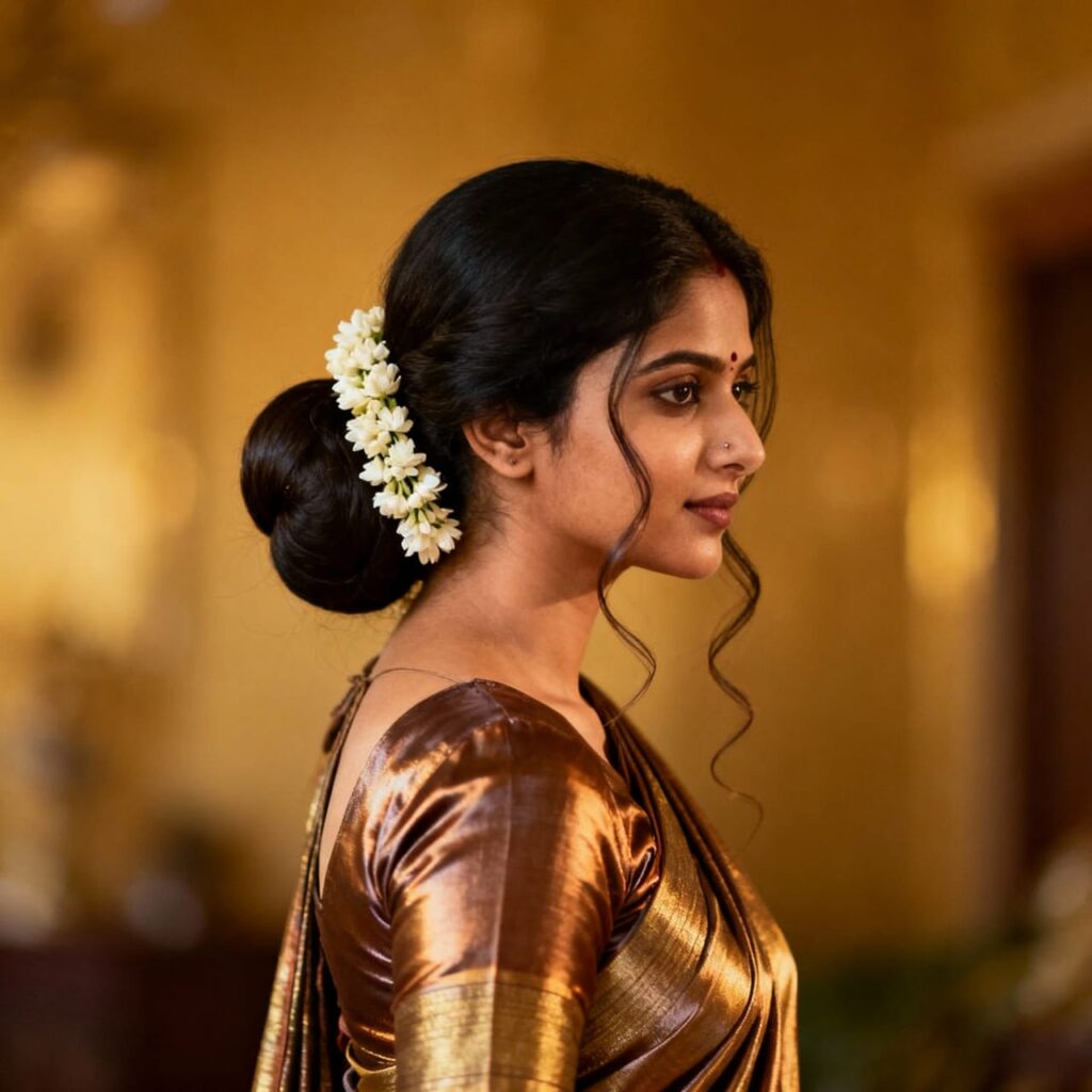 hair style for saree