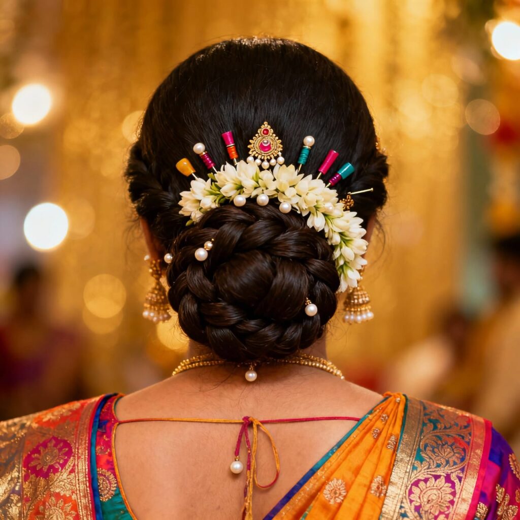 hair style for saree