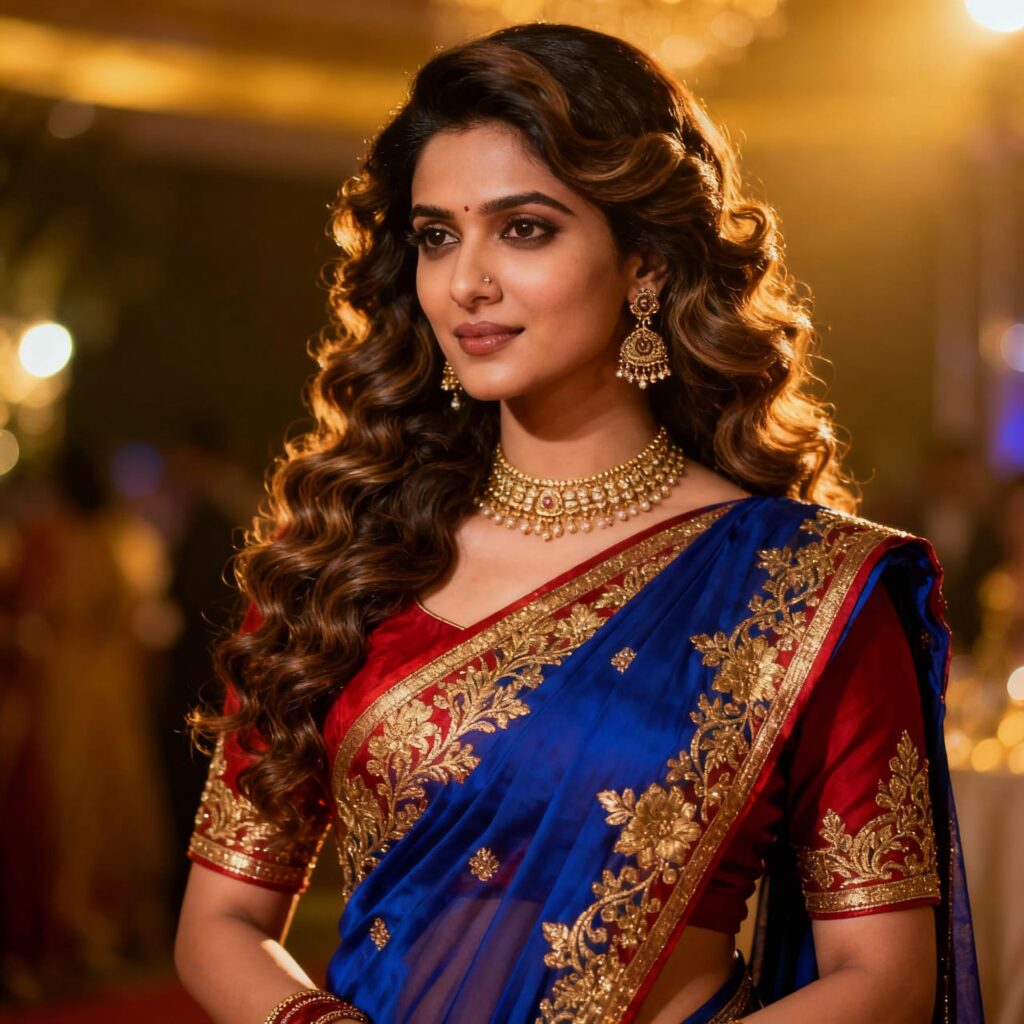 hair style for saree